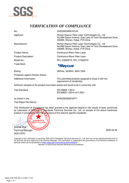 Raycus Laser Source CE