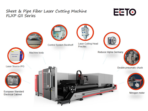 Sheet Metal Laser Cutter and Round Tube Precision Fiber Laser Cutting Machine