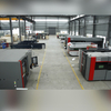 laser cutting machine for steel plate with protective cover